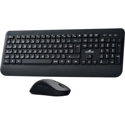 Bluestork Pakiet Office R2 Zestaw klawiatury z podwójnym połączeniem Bluetooth / 2,4 Ghz bezprzewodowa klawiatura AZERTY FR, ładowalna i lekka mysz bezprzewodowa 120 godzin pracy na baterii Bluestork Pakiet Office R2 Zestaw klawiatury z podwójnym połączeniem Bluetooth / 2,4 Ghz bezprzewodowa klawiatura AZERTY FR, ładowalna i lekka mysz bezprzewodowa 120 godzin pracy na baterii