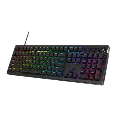 HyperX Alloy Rise – wymienna mechaniczna klawiatura do gier, PC, czujnik światła otoczenia, zamontowana na uszczelce, przełączniki liniowe HyperX Alloy Rise – wymienna mechaniczna klawiatura do gier, PC, czujnik światła otoczenia, zamontowana na uszczelce, przełączniki liniowe