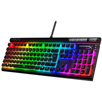 HyperX Alloy Elite 2 – mechaniczna klawiatura do gier, sterowane oprogramowaniem oświetlenie i dostosowanie makra, klawisze ABS, sterowanie mediami, podświetlenie RGB. Przełącznik liniowy, Red HyperX Alloy Elite 2 – mechaniczna klawiatura do gier, sterowane oprogramowaniem oświetlenie i dostosowanie makra, klawisze ABS, sterowanie mediami, podświetlenie RGB. Przełącznik liniowy, Red