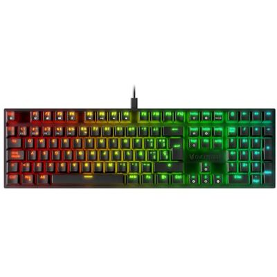 Oversteel KOVAR Klawiatura gamingowa USB, podświetlenie RGB, przełączniki mechaniczne Outemu Blue, Anti-Ghosting, układ hiszpański PC/MAC/Android Oversteel KOVAR Klawiatura gamingowa USB, podświetlenie RGB, przełączniki mechaniczne Outemu Blue, Anti-Ghosting, układ hiszpański PC/MAC/Android