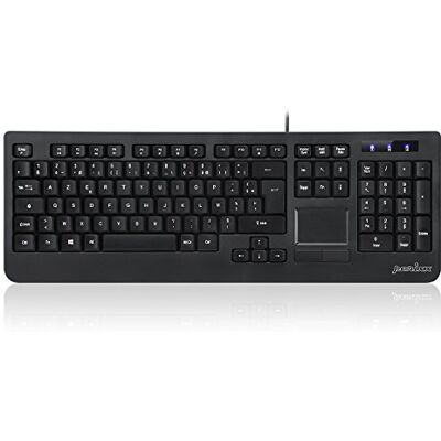 Perixx PERIBOARD-513U klawiatura przewodowa z panelem dotykowym USB, czarna Perixx PERIBOARD-513U klawiatura przewodowa z panelem dotykowym USB, czarna