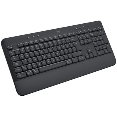 Logitech Signature K650 Klawiatura, Pełnowymiarowa, Bezprzewodowa Klawiatura z Podkładką, Bluetooth i USB Logi Bolt, Amortyzowane Klawisze, PC, Windows i Mac, QWERTY US international Szary Bezprzewodowa Klawiatura z Podkładką, Bluetooth, USB Logi Bolt, Logitech Signature K650 Klawiatura, Pełnowymiarowa, Bezprzewodowa Klawiatura z Podkładką, Bluetooth i USB Logi Bolt, Amortyzowane Klawisze, PC, Windows i Mac, QWERTY US international Szary Bezprzewodowa Klawiatura z Podkładką, Bluetooth, USB Logi Bolt,