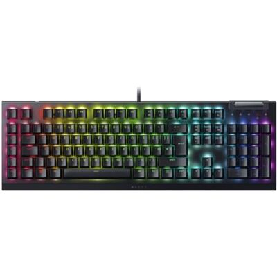 Razer BlackWidow V4 X (zielony przełącznik) mechaniczna klawiatura do gier Snap Tap (klikalne przełączniki mechaniczne, 6 dedykowanych klawiszy makro, podwójne nasadki klawiszy ABS, chroma Razer BlackWidow V4 X (zielony przełącznik) mechaniczna klawiatura do gier Snap Tap (klikalne przełączniki mechaniczne, 6 dedykowanych klawiszy makro, podwójne nasadki klawiszy ABS, chroma