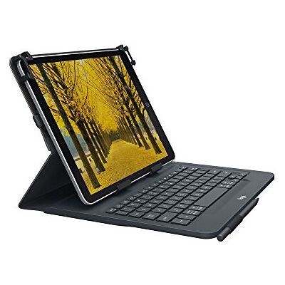 Logitech Uniwersalny futerał na iPada lub tablet, QWERTY hiszpański układ czarny Logitech Uniwersalny futerał na iPada lub tablet, QWERTY hiszpański układ czarny