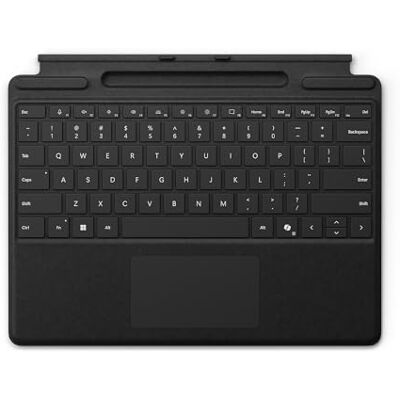 Microsoft Klawiatura Surface Pro z miejscem na pióro czarna QWERTY Kompatybilna z komputerami Surface Pro Copilot+ PC (11. edycja), Surface Pro 9 i Surface Pro 8 Microsoft Klawiatura Surface Pro z miejscem na pióro czarna QWERTY Kompatybilna z komputerami Surface Pro Copilot+ PC (11. edycja), Surface Pro 9 i Surface Pro 8