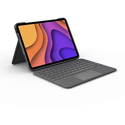 Logitech Folio Touch For Ipad Air 4th, 5th Gen. Etui Z Podświetlaną Klawiaturą, QWERTY układ hiszpański Szary Logitech Folio Touch For Ipad Air 4th, 5th Gen. Etui Z Podświetlaną Klawiaturą, QWERTY układ hiszpański Szary