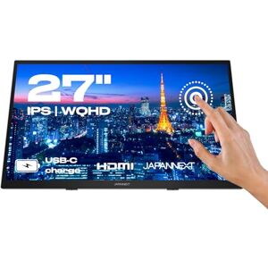JAPANNEXT Przenośny Monitor dotykowy 27-calowy WQHD 2560x1440 Panel IPS Power Delivery Via USB-C Filtr przeciw niebieskiemu światłu G-Sync/FreeSync KVM JN-IPS27WQHDR-C65W-T JAPANNEXT Przenośny Monitor dotykowy 27-calowy WQHD 2560x1440 Panel IPS Power Delivery Via USB-C Filtr przeciw niebieskiemu światłu G-Sync/FreeSync KVM JN-IPS27WQHDR-C65W-T