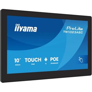 IIYAMA Prolite TW1023ASC-B3P 25,5 cm 10,1" ekran dotykowy IPS LED WXGA 10-punktowy multitouch pojemnościowy Android 13 iiSignage² HDMI-Out USB RJ45 PoE WiFi Bluetooth kamera internetowa SD slot IIYAMA Prolite TW1023ASC-B3P 25,5 cm 10,1" ekran dotykowy IPS LED WXGA 10-punktowy multitouch pojemnościowy Android 13 iiSignage² HDMI-Out USB RJ45 PoE WiFi Bluetooth kamera internetowa SD slot
