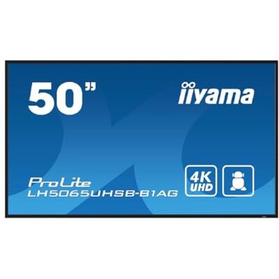 IIYAMA 50IN 3840X2160 9.5MS LH5065UHSB-B1AG 5000:1 HDMI DP IIYAMA 50IN 3840X2160 9.5MS LH5065UHSB-B1AG 5000:1 HDMI DP