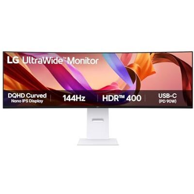 LG UltraWide™ 49U950A-W.AEU 49" Ultra duży ekran PC Nano IPS rozdzielczość Dual QHD (5120x1440), 5ms GtG 144Hz, DisplayHDR™400, DCI-P3 98% (CIE1976), FreeSync Premium, Zakrzywiony LG UltraWide™ 49U950A-W.AEU 49" Ultra duży ekran PC Nano IPS rozdzielczość Dual QHD (5120x1440), 5ms GtG 144Hz, DisplayHDR™400, DCI-P3 98% (CIE1976), FreeSync Premium, Zakrzywiony