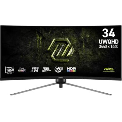 MSI MAG 345CQRF E20 86,36 UWQHD 16:9 VA DP HDMI, płaski ekran (TFT/LCD), 86,4 cm (9S6-3DD14H-030) MSI MAG 345CQRF E20 86,36 UWQHD 16:9 VA DP HDMI, płaski ekran (TFT/LCD), 86,4 cm (9S6-3DD14H-030)