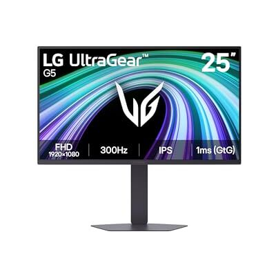LG Monitor Gaming Ultragear™ 25G550B-B.AEU Seria G5 (2026) 25 cali IPS 16:9 300 Hz 1ms (GtG) FHD 1920x1080 sRGB 99% HDR10 AMD FreeSync Premium™ i NVIDIA G-Sync™ LG Monitor Gaming Ultragear™ 25G550B-B.AEU Seria G5 (2026) 25 cali IPS 16:9 300 Hz 1ms (GtG) FHD 1920x1080 sRGB 99% HDR10 AMD FreeSync Premium™ i NVIDIA G-Sync™