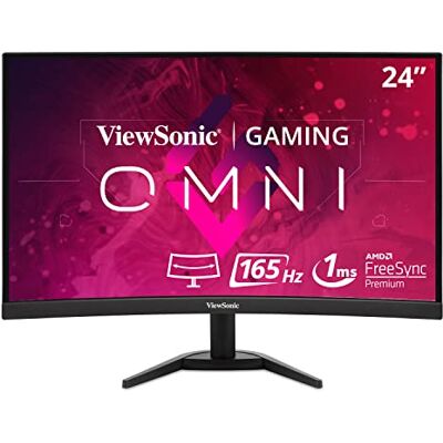 ViewSonic VX2468-PC-mhd zakrzywiony monitor VA 24" Full HD, 1ms, 144 Hz, FreeSync Premium, 2 x HDMI, DisplayPort, głośniki, czarny ViewSonic VX2468-PC-mhd zakrzywiony monitor VA 24" Full HD, 1ms, 144 Hz, FreeSync Premium, 2 x HDMI, DisplayPort, głośniki, czarny