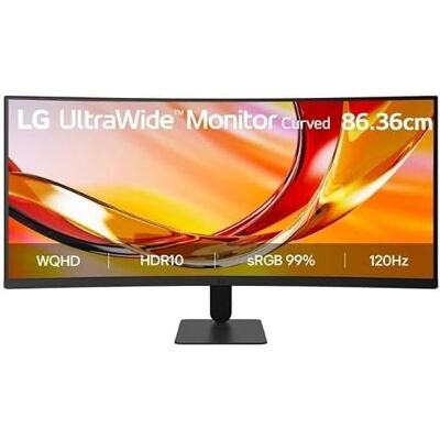 LG UltraWide34U601B-B.AEUQ Seria U6 (2026) 34'' (86 cm) Monitor Ultra VA 21:9 120Hz 5ms (GtG) Rozdzielczość WQHD 3440x1440 sRGB 99% 1800R AMD FreeSync; ™ Premium LG UltraWide34U601B-B.AEUQ Seria U6 (2026) 34'' (86 cm) Monitor Ultra VA 21:9 120Hz 5ms (GtG) Rozdzielczość WQHD 3440x1440 sRGB 99% 1800R AMD FreeSync; ™ Premium