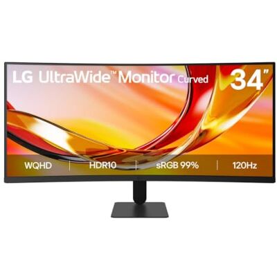 LG UltraWide34U601B-B.AEUQ Seria U6 (2026) 34'' (86 cm) Monitor Ultra VA 21:9 120Hz 5ms (GtG) Rozdzielczość WQHD 3440x1440 sRGB 99% 1800R AMD FreeSync; ™ Premium LG UltraWide34U601B-B.AEUQ Seria U6 (2026) 34'' (86 cm) Monitor Ultra VA 21:9 120Hz 5ms (GtG) Rozdzielczość WQHD 3440x1440 sRGB 99% 1800R AMD FreeSync; ™ Premium