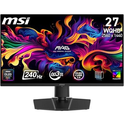 MSI MAG 273QP QD-OLED X24 Gaming Display 26,5" WQHD Quantum Dot OLED Panel 2560 x 1440, 240Hz / 0,03ms, 99.1% DCI-P3, XXL) E≤2, DisplayHDR True Black 400 DP 1.4a, HDMI 2.1.1 MSI MAG 273QP QD-OLED X24 Gaming Display 26,5" WQHD Quantum Dot OLED Panel 2560 x 1440, 240Hz / 0,03ms, 99.1% DCI-P3, XXL) E≤2, DisplayHDR True Black 400 DP 1.4a, HDMI 2.1.1