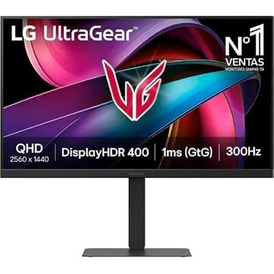 LG Ultragear™ 27G640A-B.AEUQ 27" Gaming PC Display Panel IPS o rozdzielczości FHD (2560x1440), 1ms GtG 300Hz, VESA DisplayHDR 400, DCI-P3 95%, AMD FreeSync Premium, DisplayPort 1.4, HDMI 2.1 LG Ultragear™ 27G640A-B.AEUQ 27" Gaming PC Display Panel IPS o rozdzielczości FHD (2560x1440), 1ms GtG 300Hz, VESA DisplayHDR 400, DCI-P3 95%, AMD FreeSync Premium, DisplayPort 1.4, HDMI 2.1