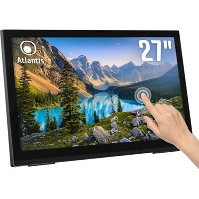 Atlantis A05-T27A-VHDM Monitor dotykowy 24 pollici, 10-calowy ekran dotykowy, Full HD 1920x1080, HDMI VGA DP, nachylenie 15°-50°, Vetro Protettivo 7H, Contrasto 1000:1, Angolo 178/178, Vesa 100 Atlantis A05-T27A-VHDM Monitor dotykowy 24 pollici, 10-calowy ekran dotykowy, Full HD 1920x1080, HDMI VGA DP, nachylenie 15°-50°, Vetro Protettivo 7H, Contrasto 1000:1, Angolo 178/178, Vesa 100