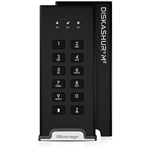iStorage diskAshur M2 2TB Uwierzytelniany kodem PIN, Szyfrowany sprzętowo przenośny dysk SSD USB 3.2 Ultraszybki Zgodny ze standardem FIPS Wytrzymały i przenośny iStorage diskAshur M2 2TB Uwierzytelniany kodem PIN, Szyfrowany sprzętowo przenośny dysk SSD USB 3.2 Ultraszybki Zgodny ze standardem FIPS Wytrzymały i przenośny