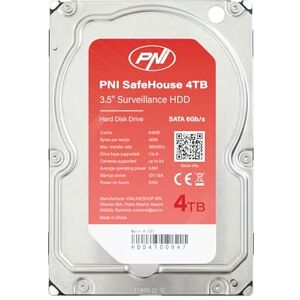 PNI Wewnętrzny dysk twardy SafeHouse 4 TB 8.9 cm HDD, CCTV, 64 MB, SATA III, 7200 obr./min do systemów nadzoru PNI Wewnętrzny dysk twardy SafeHouse 4 TB 8.9 cm HDD, CCTV, 64 MB, SATA III, 7200 obr./min do systemów nadzoru