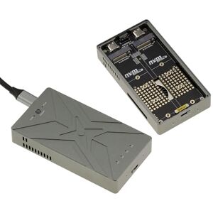 Kalea-Informatique Aluminiowe USB 3.2 Obudowa - Obsługuje 2 M.2 NVMe SSD, RAID Kalea-Informatique Aluminiowe USB 3.2 Obudowa - Obsługuje 2 M.2 NVMe SSD, RAID
