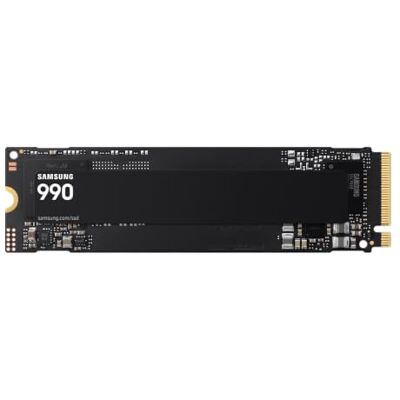 Samsung SSD 990, wewnętrzny dysk SSD M.2 NVMe, 2 TB, PCIe 4.0 x4 NVMe 2.0, prędkość odczytu/zapisu do 7150/6450 MB/s, do codziennej pracy i gier oraz projektów kreatywnych, MZ-V9V2T0BW Samsung SSD 990, wewnętrzny dysk SSD M.2 NVMe, 2 TB, PCIe 4.0 x4 NVMe 2.0, prędkość odczytu/zapisu do 7150/6450 MB/s, do codziennej pracy i gier oraz projektów kreatywnych, MZ-V9V2T0BW