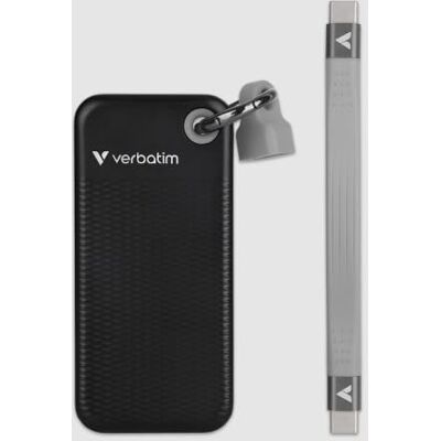 Verbatim Pocket SSD 512 GB, zewnętrzny dysk SSD USB 3.2 Gen 2, do odczytu i zapisu do 1000 MB/s, przenośny dysk twardy do PC, Mac i konsoli, czarny/szary Verbatim Pocket SSD 512 GB, zewnętrzny dysk SSD USB 3.2 Gen 2, do odczytu i zapisu do 1000 MB/s, przenośny dysk twardy do PC, Mac i konsoli, czarny/szary