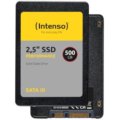 Intenso Wewnętrzny dysk SSD SATA III Performance 2,5", 500 GB, 550 MB/s, napęd stały, czarny Intenso Wewnętrzny dysk SSD SATA III Performance 2,5", 500 GB, 550 MB/s, napęd stały, czarny