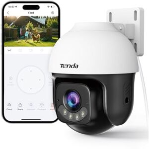 Tenda Zewnętrzna kamera monitorująca 5MP 3K, rozpoznawanie sztucznej inteligencji, automatyczne śledzenie, kamera WLAN IP, monitorowanie na zewnątrz lub Ethernet, widoczność w nocy 30m, IP65, CH7V2.0 Tenda Zewnętrzna kamera monitorująca 5MP 3K, rozpoznawanie sztucznej inteligencji, automatyczne śledzenie, kamera WLAN IP, monitorowanie na zewnątrz lub Ethernet, widoczność w nocy 30m, IP65, CH7V2.0