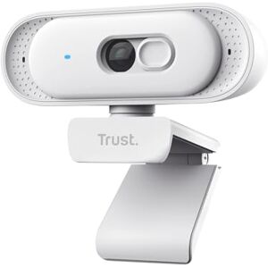 Trust Ovala 2K QHD Kamera internetowa do komputera z mikrofonem, osłoną prywatności, pole widzenia 75°, USB-A/USB-C, Kamera do spotkań i streamowania z redukcją szumów Teams, Google Meet, Zoom, Biały Trust Ovala 2K QHD Kamera internetowa do komputera z mikrofonem, osłoną prywatności, pole widzenia 75°, USB-A/USB-C, Kamera do spotkań i streamowania z redukcją szumów Teams, Google Meet, Zoom, Biały