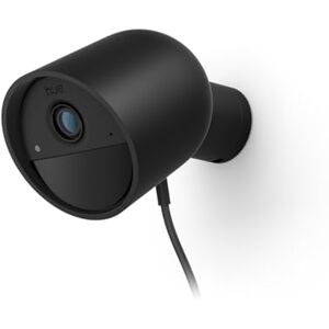 Philips Secure kamera przewodowa, rozdzielczość 2K, powiadomienia o wykryciu ruchu, płynna integracja z oświetleniem Hue, ciągłe zasilanie przewodowe, do użytku wewnątrz i na zewnątrz, czarna Philips Secure kamera przewodowa, rozdzielczość 2K, powiadomienia o wykryciu ruchu, płynna integracja z oświetleniem Hue, ciągłe zasilanie przewodowe, do użytku wewnątrz i na zewnątrz, czarna