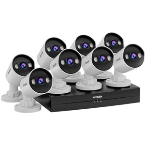 Tenda PoE kamera do monitoringu zewnętrznego, 8 x 4 MP CCTV Camera Outdoor + 1TB HDD + NVR (obsługuje do 10 TB) do monitoringu wideo 24/7, kamera PoE IP z funkcją rozpoznawania osób AI, noktowizor Tenda PoE kamera do monitoringu zewnętrznego, 8 x 4 MP CCTV Camera Outdoor + 1TB HDD + NVR (obsługuje do 10 TB) do monitoringu wideo 24/7, kamera PoE IP z funkcją rozpoznawania osób AI, noktowizor