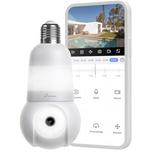 NIVIAN Kamera monitorująca WiFi Typ żarówki E27 2K ruch 360° z dźwiękiem, światłem, rozpoznawaniem i śledzeniem człowieka noktowizor, kompatybilna z Alexą, Google Home, Tuya App NIVIAN Kamera monitorująca WiFi Typ żarówki E27 2K ruch 360° z dźwiękiem, światłem, rozpoznawaniem i śledzeniem człowieka noktowizor, kompatybilna z Alexą, Google Home, Tuya App