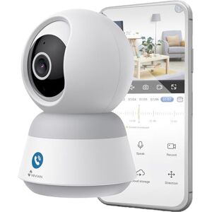 NIVIAN Kamera wewnętrzna kopułkowa 360°, WiFi 4MP Super HD, wykrywanie człowieka AI, automatyczne śledzenie, dwukierunkowy dźwięk, kompatybilna z Alexa i Google Home NIVIAN Kamera wewnętrzna kopułkowa 360°, WiFi 4MP Super HD, wykrywanie człowieka AI, automatyczne śledzenie, dwukierunkowy dźwięk, kompatybilna z Alexa i Google Home