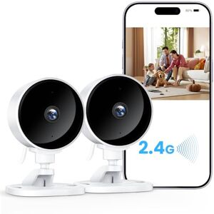 WOLFANG Kamera wewnętrzna 1080P kamera bezpieczeństwa 2 opakowania kamery CCTV House Security-2, wykrywanie ruchu/dźwięku, domowa kamera bezpieczeństwa, 2-drożny dźwięk, noktowizor, alarm w WOLFANG Kamera wewnętrzna 1080P kamera bezpieczeństwa 2 opakowania kamery CCTV House Security-2, wykrywanie ruchu/dźwięku, domowa kamera bezpieczeństwa, 2-drożny dźwięk, noktowizor, alarm w