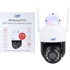 PNI Kamera do monitoringu wideo House IP575 5MP WiFi, 20-krotny zoom optyczny, obiektyw zmiennoogniskowy PNI Kamera do monitoringu wideo House IP575 5MP WiFi, 20-krotny zoom optyczny, obiektyw zmiennoogniskowy