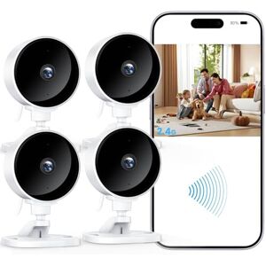 WOLFANG Wi-Fi 1080P HD Kamera Monitoringu Wewnętrznego, Inteligentne wykrywanie ludzi i dźwięku, Tryb nocny, kamera Tryb nocny, Dwukierunkowy Dźwięk, Alarm w czasie Rzeczywistym,Alexa, 4 WOLFANG Wi-Fi 1080P HD Kamera Monitoringu Wewnętrznego, Inteligentne wykrywanie ludzi i dźwięku, Tryb nocny, kamera Tryb nocny, Dwukierunkowy Dźwięk, Alarm w czasie Rzeczywistym,Alexa, 4