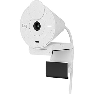 Logitech Brio 300 Full HD Kamera Internetowa z Osłoną Mikrofon z Redukcją Szumów, USB-C, Certyfikat Zoom/Teams/Meet, Auto Korekcja Światła Biały Logitech Brio 300 Full HD Kamera Internetowa z Osłoną Mikrofon z Redukcją Szumów, USB-C, Certyfikat Zoom/Teams/Meet, Auto Korekcja Światła Biały