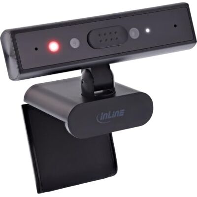 InLine Kamera internetowa 5 MP z autofokusem, mikrofonem i Windows Hello Rozdzielczość 5 MP, autofokus, wbudowany mikrofon, Windows Hello, Privacy Shutter, złącze USB-C InLine Kamera internetowa 5 MP z autofokusem, mikrofonem i Windows Hello Rozdzielczość 5 MP, autofokus, wbudowany mikrofon, Windows Hello, Privacy Shutter, złącze USB-C