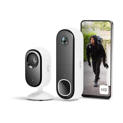 Arlo Bezprzewodowy wideodomofon HD i kamera 2K do wnętrz – Smart Home ochrona dla rodziny i zwierząt, noktowizja, detekcja ruchu, dwukierunkowe audio, kompatybilna z Alexą Dzwonek do drzwi HD i kamera 2K wewnątrz, 2-drożne audio, rozpoznawanie zwierząt Arlo Bezprzewodowy wideodomofon HD i kamera 2K do wnętrz – Smart Home ochrona dla rodziny i zwierząt, noktowizja, detekcja ruchu, dwukierunkowe audio, kompatybilna z Alexą Dzwonek do drzwi HD i kamera 2K wewnątrz, 2-drożne audio, rozpoznawanie zwierząt