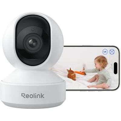 Reolink Wewnętrzna kamera bezpieczeństwa Smart 4K PT, 3-krotny zoom optyczny, automatyczne śledzenie, wykrywanie osób/zwierząt, wykrywanie płaczu, tryb prywatności, konfiguracja Bluetooth, E1 Zoom Reolink Wewnętrzna kamera bezpieczeństwa Smart 4K PT, 3-krotny zoom optyczny, automatyczne śledzenie, wykrywanie osób/zwierząt, wykrywanie płaczu, tryb prywatności, konfiguracja Bluetooth, E1 Zoom