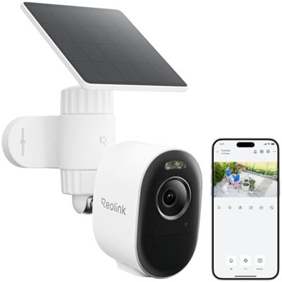 Reolink Zewnętrzna Kamera Solarna, 3K 5MP, Dwupasmowe Wi-Fi 2.4/5 GHz, Detekcja AI, Filtrowanie Alarmów, Kolorowy Tryb Nocny z Reflektorem, Dwukierunkowe Audio, Argus 3 Pro + Solar Panel Lite Reolink Zewnętrzna Kamera Solarna, 3K 5MP, Dwupasmowe Wi-Fi 2.4/5 GHz, Detekcja AI, Filtrowanie Alarmów, Kolorowy Tryb Nocny z Reflektorem, Dwukierunkowe Audio, Argus 3 Pro + Solar Panel Lite