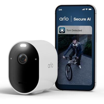 Arlo Zewnętrzna kamera bezpieczeństwa Pro 6 WLAN, 2K UHD, opakowanie 1 szt., biała, ulepszone widzenie w nocy, kąt widzenia 160°, 2-kierunkowy dźwięk, z próbnym planem bezpieczeństwa Arlo Zewnętrzna kamera bezpieczeństwa Pro 6 WLAN, 2K UHD, opakowanie 1 szt., biała, ulepszone widzenie w nocy, kąt widzenia 160°, 2-kierunkowy dźwięk, z próbnym planem bezpieczeństwa