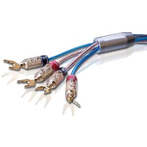 Oehlbach Bi Tech 4.4 300 zestaw kabli głośnikowych Bi-Amping posrebrzany 2 x 2,5/2 x 4,0 mm² ze złączem końcówki kablowej 2 x 3 m niebieski/miedziany Oehlbach Bi Tech 4.4 300 zestaw kabli głośnikowych Bi-Amping posrebrzany 2 x 2,5/2 x 4,0 mm² ze złączem końcówki kablowej 2 x 3 m niebieski/miedziany