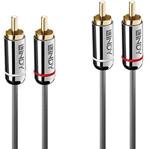 Lindy 35344 kabel audio Dual Phono, 0,5 m, Cromo Line Lindy 35344 kabel audio Dual Phono, 0,5 m, Cromo Line