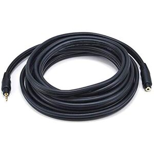 Monoprice 15ft Premium 3.5mm Stereo Male to 3.5mm Stereo Female 22AWG Extension Cable (Gold Plated) Black Monoprice 15ft Premium 3.5mm Stereo Male to 3.5mm Stereo Female 22AWG Extension Cable (Gold Plated) Black