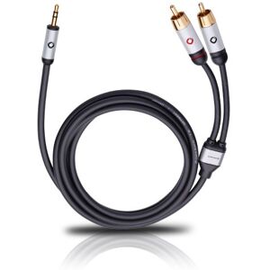 Oehlbach i-Connect kabel audio J-35/R jack 3,5 mm na 2 x cinch analogowy stereo czarny 5 m Oehlbach i-Connect kabel audio J-35/R jack 3,5 mm na 2 x cinch analogowy stereo czarny 5 m