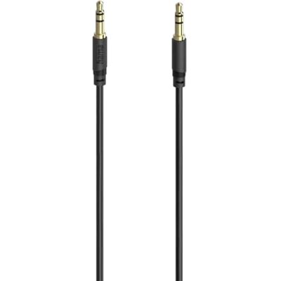 Hama Kabel audio 3,5 mm męsko-męski, 10 lat, stereo, pozłacane styki, ultracienki i miękki, ochrona przed zginaniem, długość 5 m, czarny Hama Kabel audio 3,5 mm męsko-męski, 10 lat, stereo, pozłacane styki, ultracienki i miękki, ochrona przed zginaniem, długość 5 m, czarny