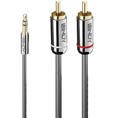 Lindy 35332 Kabel Audio, Antracytowy, 0,5m Lindy 35332 Kabel Audio, Antracytowy, 0,5m