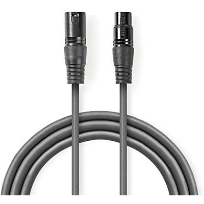 NEDIS DMX Digital 110 Ohmi OS XLR wtyczka 3-pinowa 1.5 szara NEDIS DMX Digital 110 Ohmi OS XLR wtyczka 3-pinowa 1.5 szara